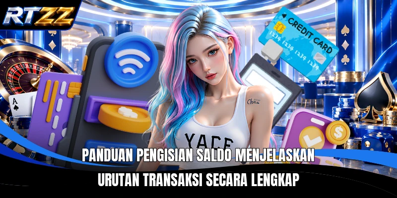 Panduan pengisian saldo menjelaskan urutan transaksi secara lengkap