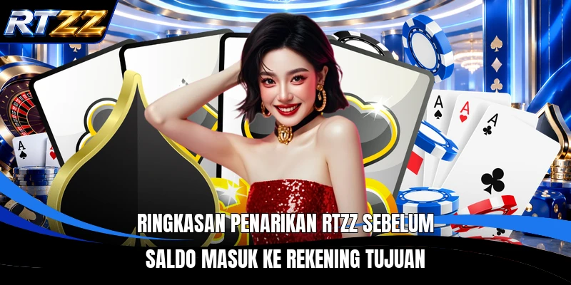 Ringkasan penarikan RTZZ sebelum saldo masuk ke rekening tujuan